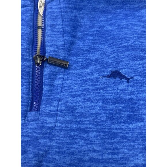 Tommy Bahama Men’s XXL Half Zip Fleece Pullover Cloud Peak Blues - Picture 4 of 9